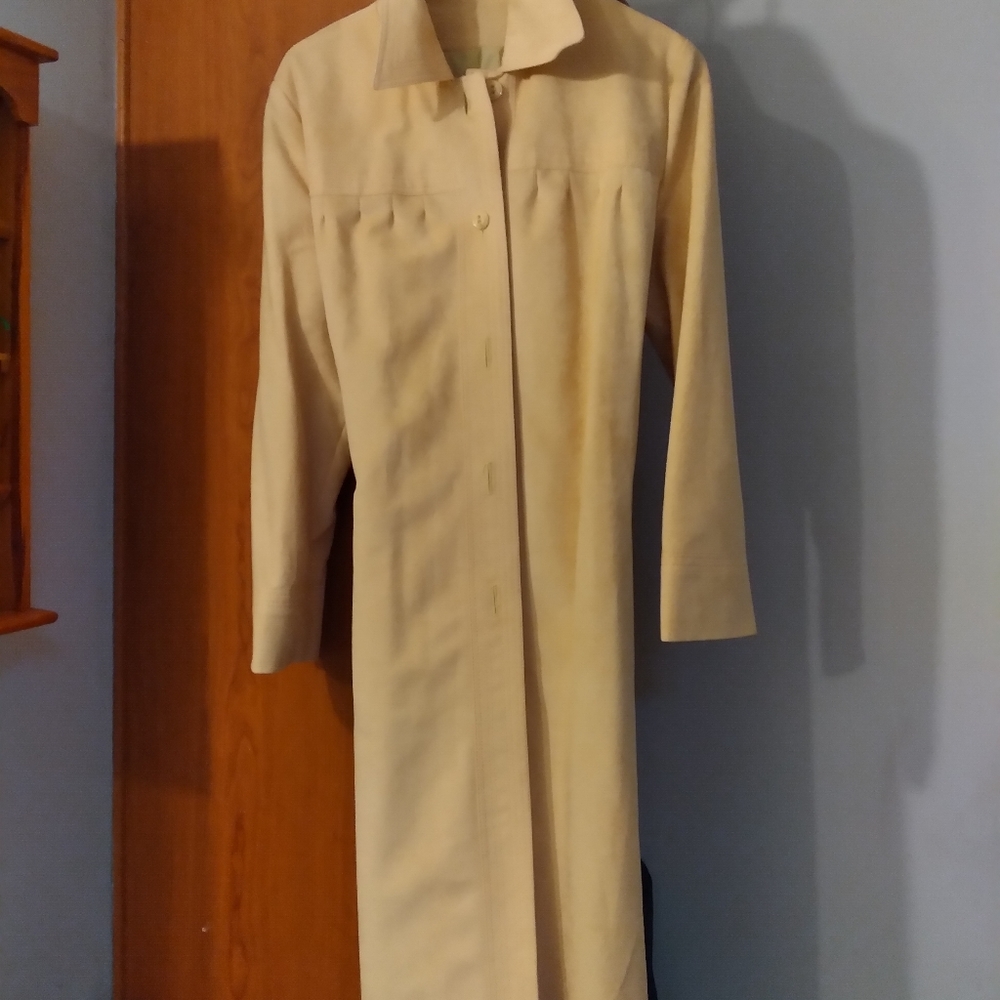 Vintage Cream Trench Coat